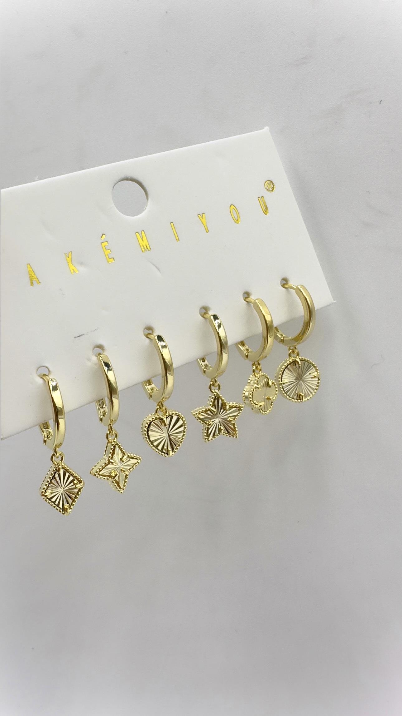 Vp 14 K Çoklu Yıldız Model Küpe