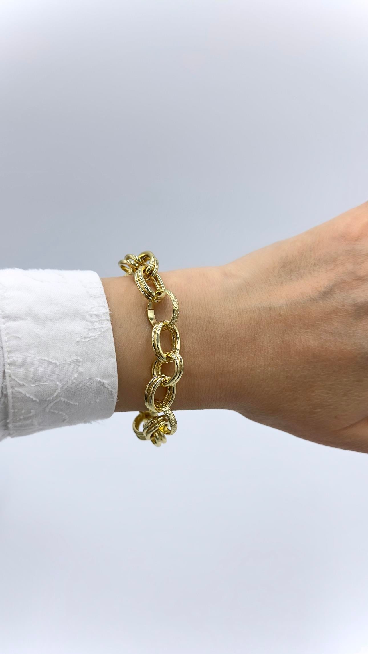 Vp 14 K Halka Bağlantılı Oval Model Bileklik