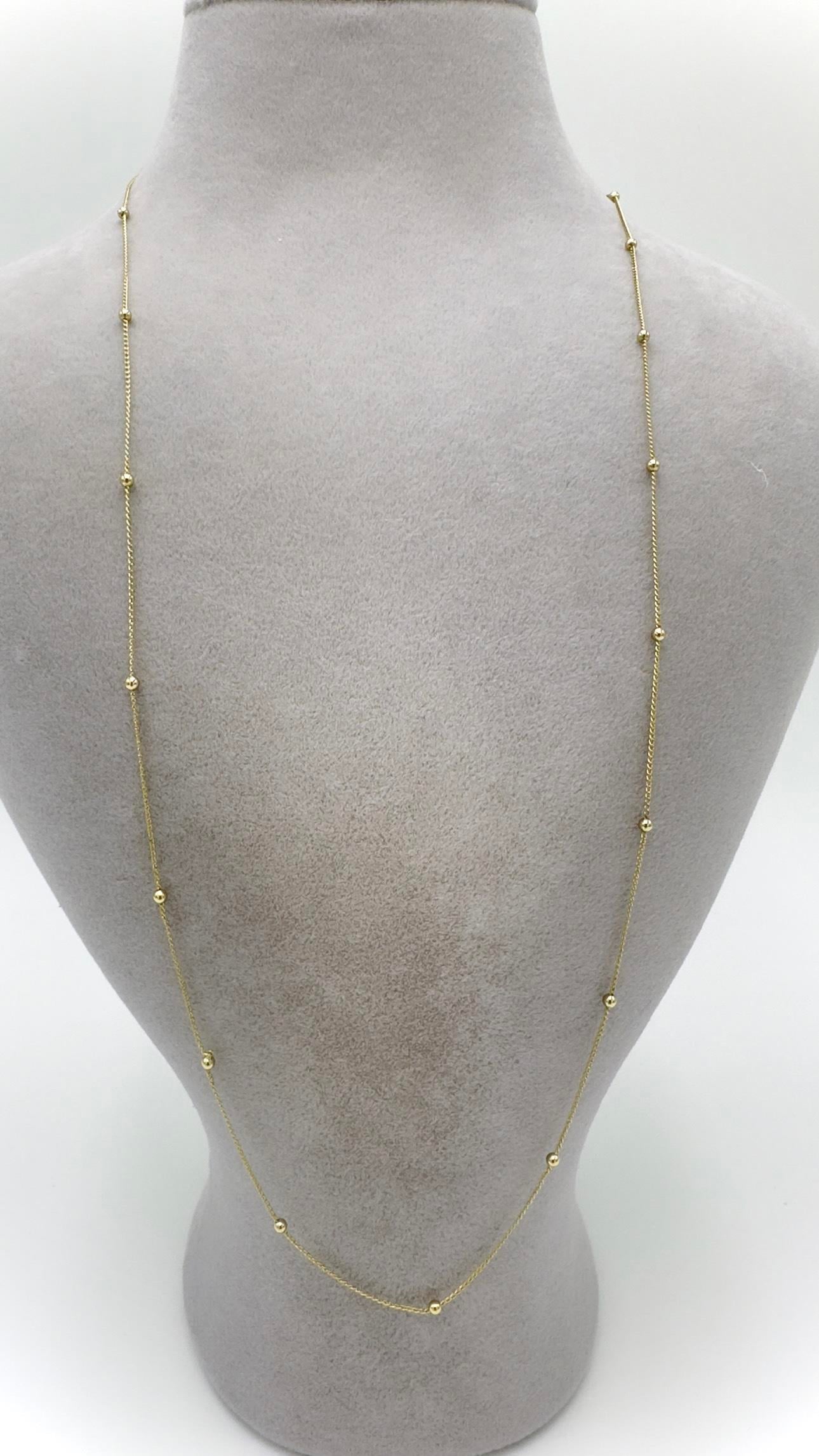 Vp 14 K Hayalet Dorika Zincir Kolye 60cm