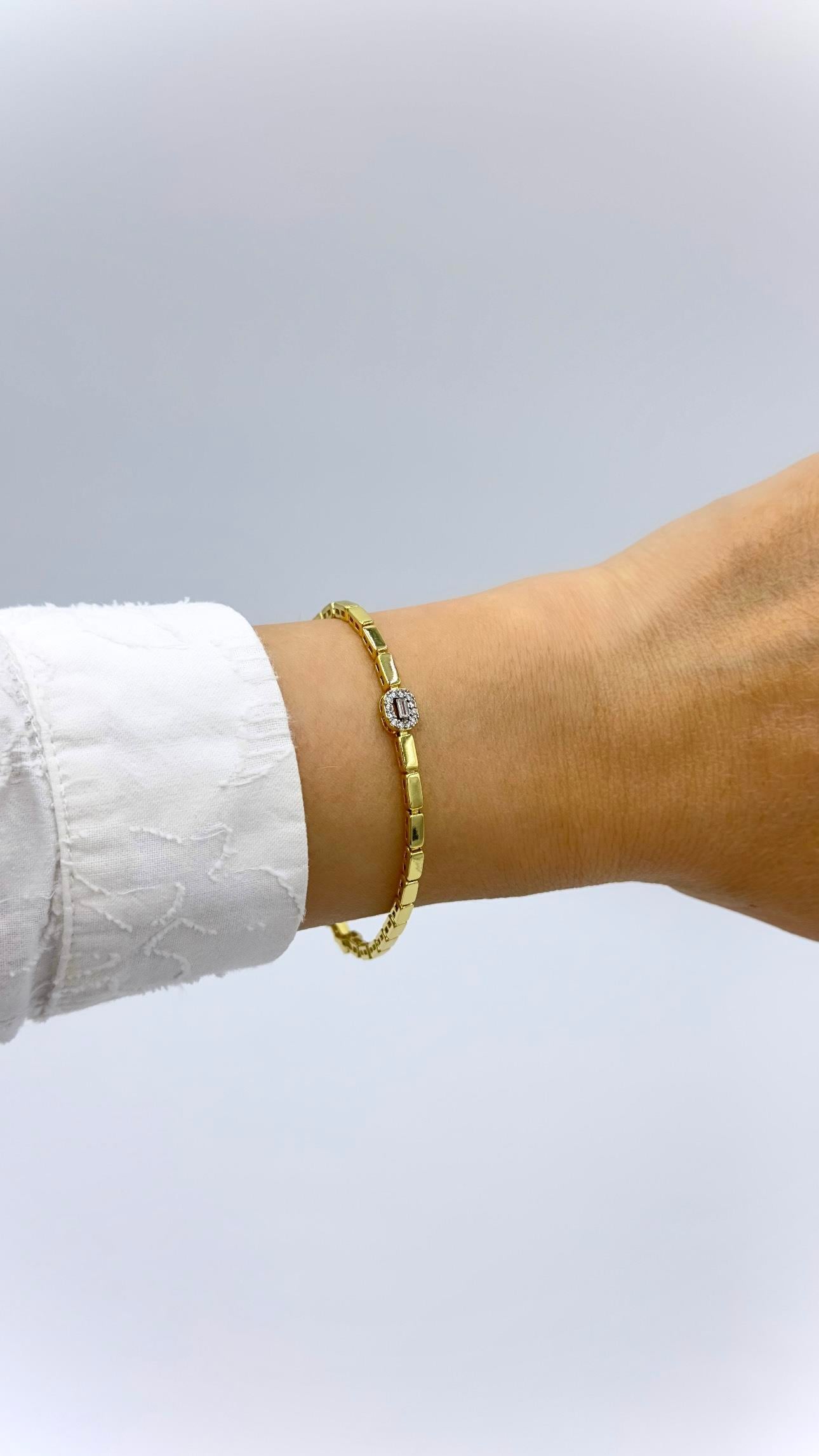 Vp 14 K Mini Baget Taşlı Bileklik