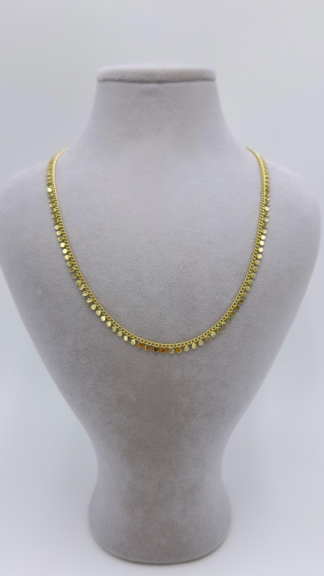 Vp 14 K Pullu Zincir Kolye 43+7cm