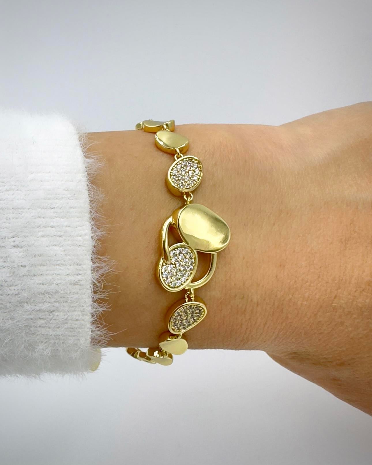 Vp 14 K Taşlı Tasarım Model Bileklik