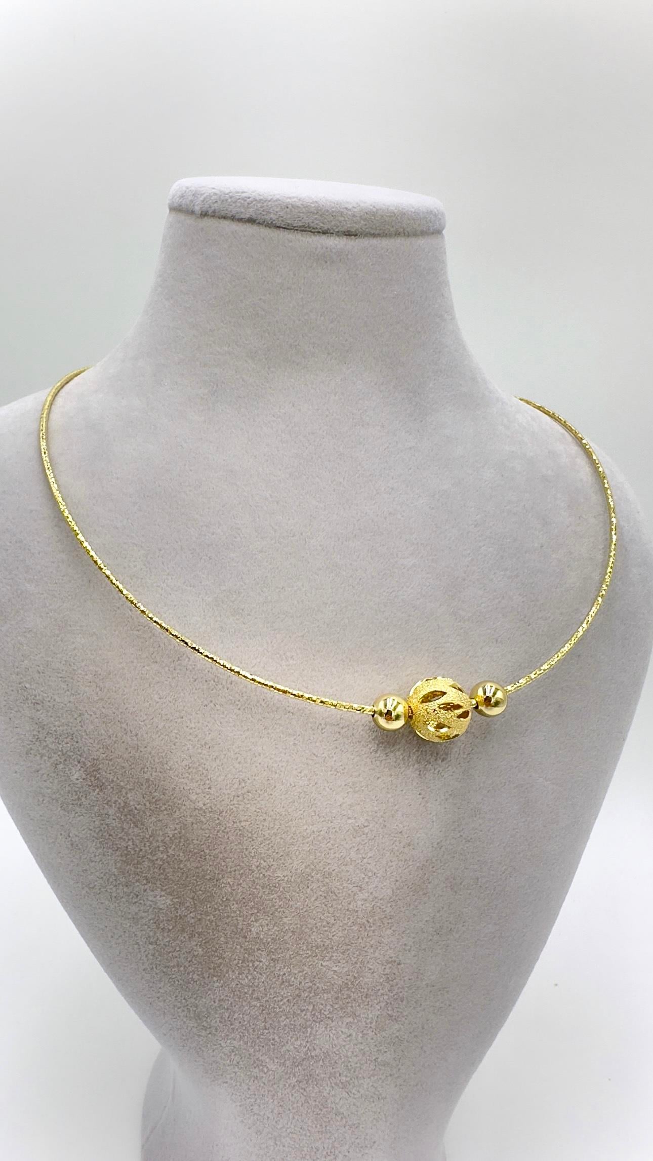 Vp 14 K Top Uçlu Chokeer Model Kolye