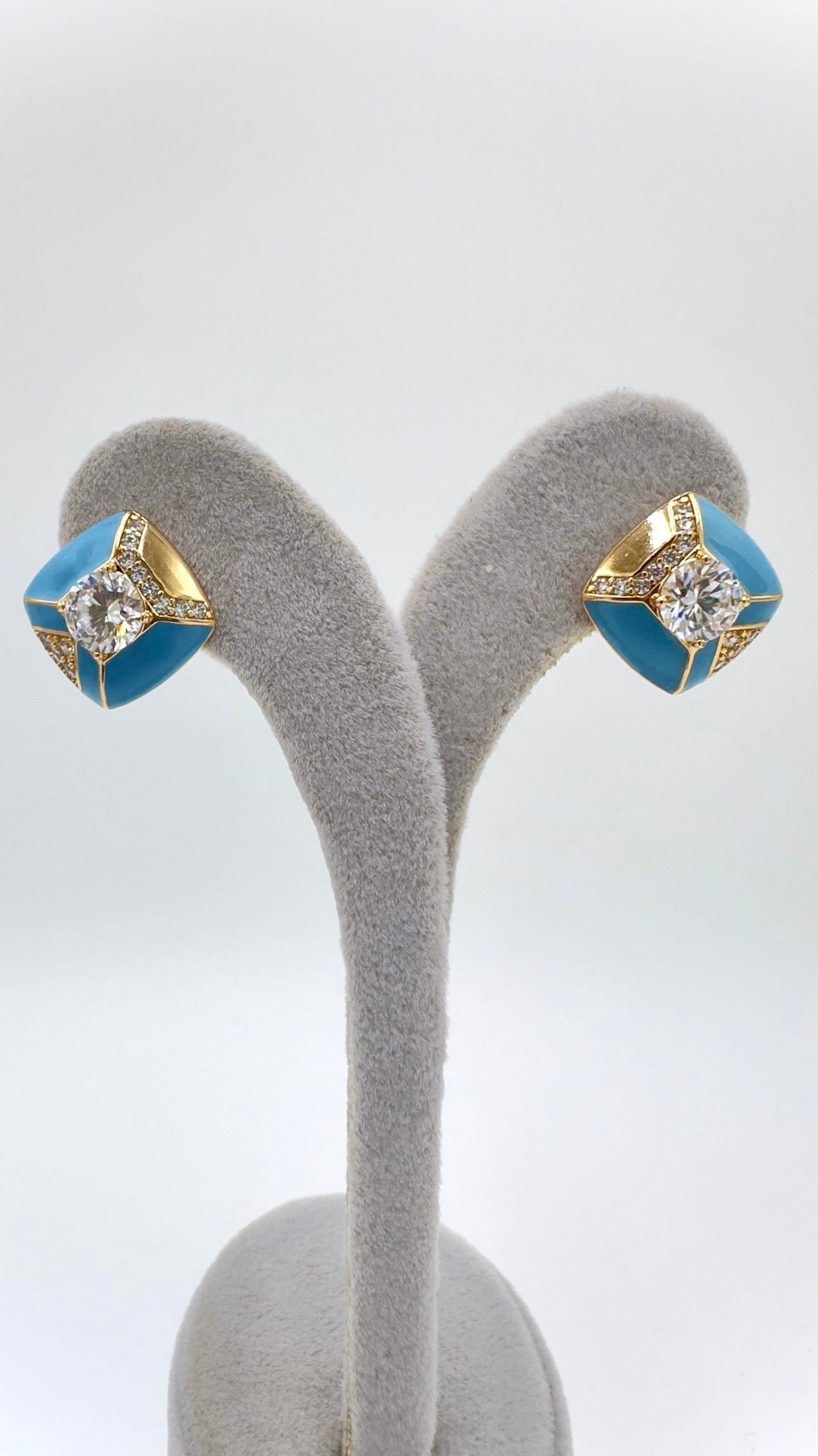 Vp 14 K Turkuaz Küpe