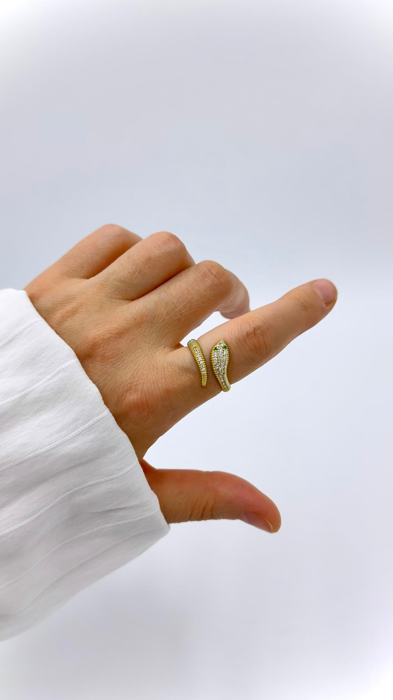 Vp 14 K Yılan Model Yüzük