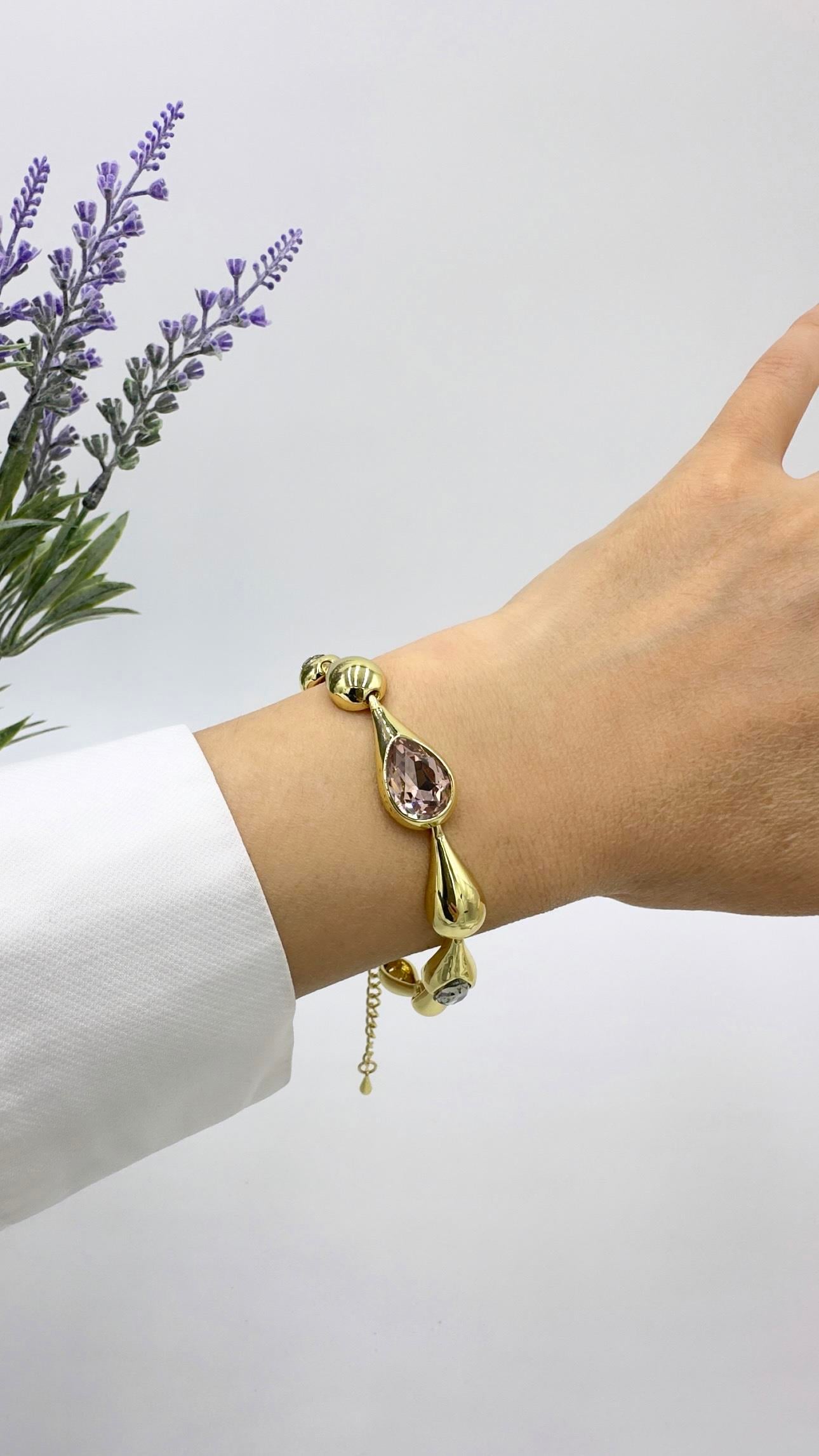 Vp Paris Serisi Gold Damla Bileklik