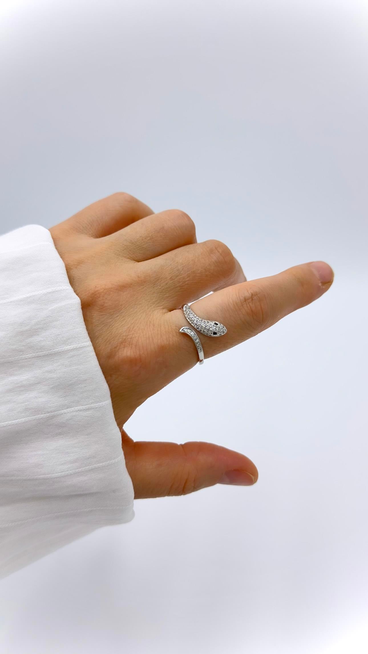 Vp Sılver Yılan Model Yüzük