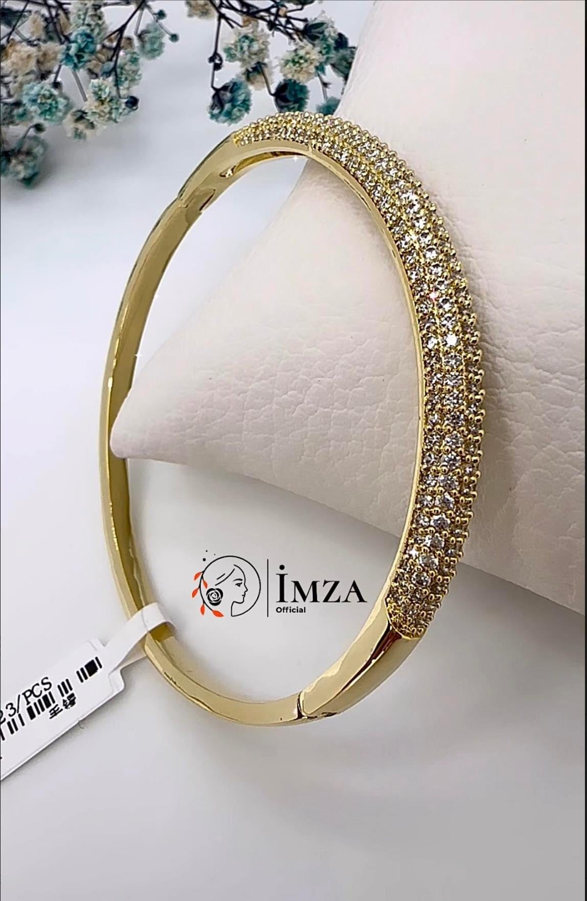 Zirkon Tambur Model Kelepçe Bileklik