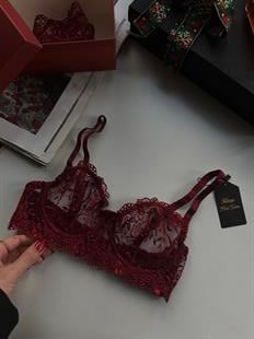 Airy Bordo Bra Set