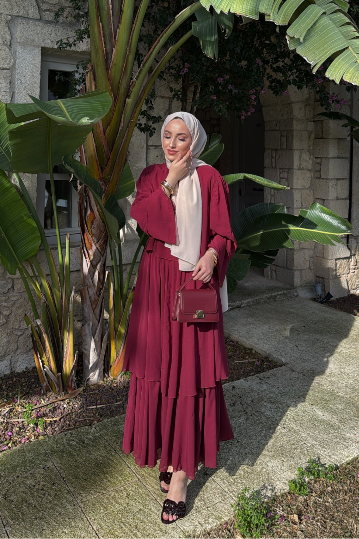  Adela Etekli Takım - Bordo 