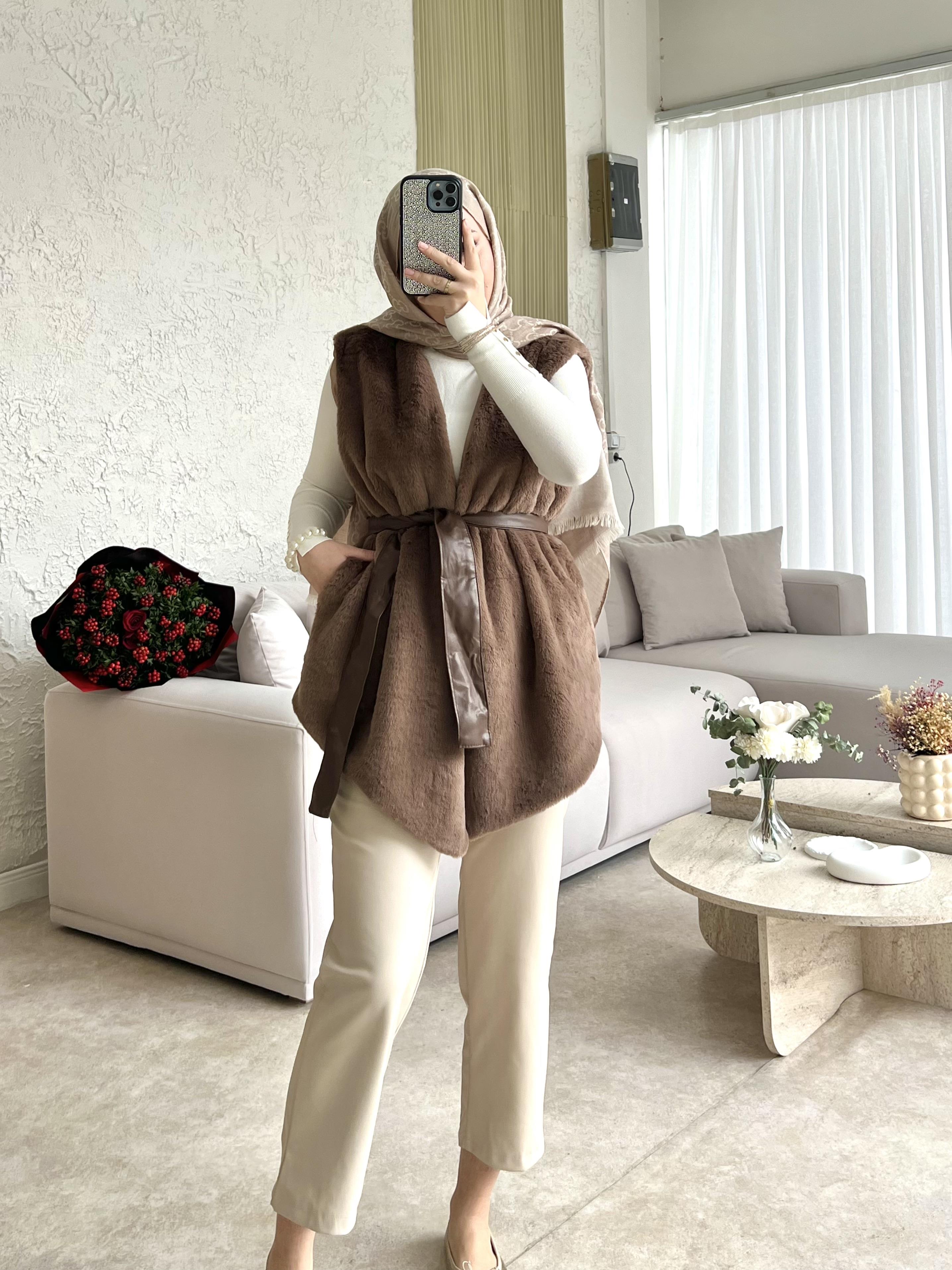 Angora yelek -vizon - vakronline