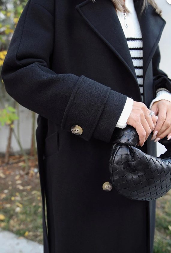 Massimo model kaşe kaban-siyah - vakronline