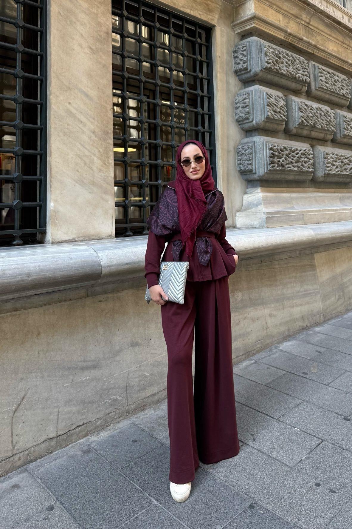 Alin Oysh Pantolonlu Takım-Burgonya