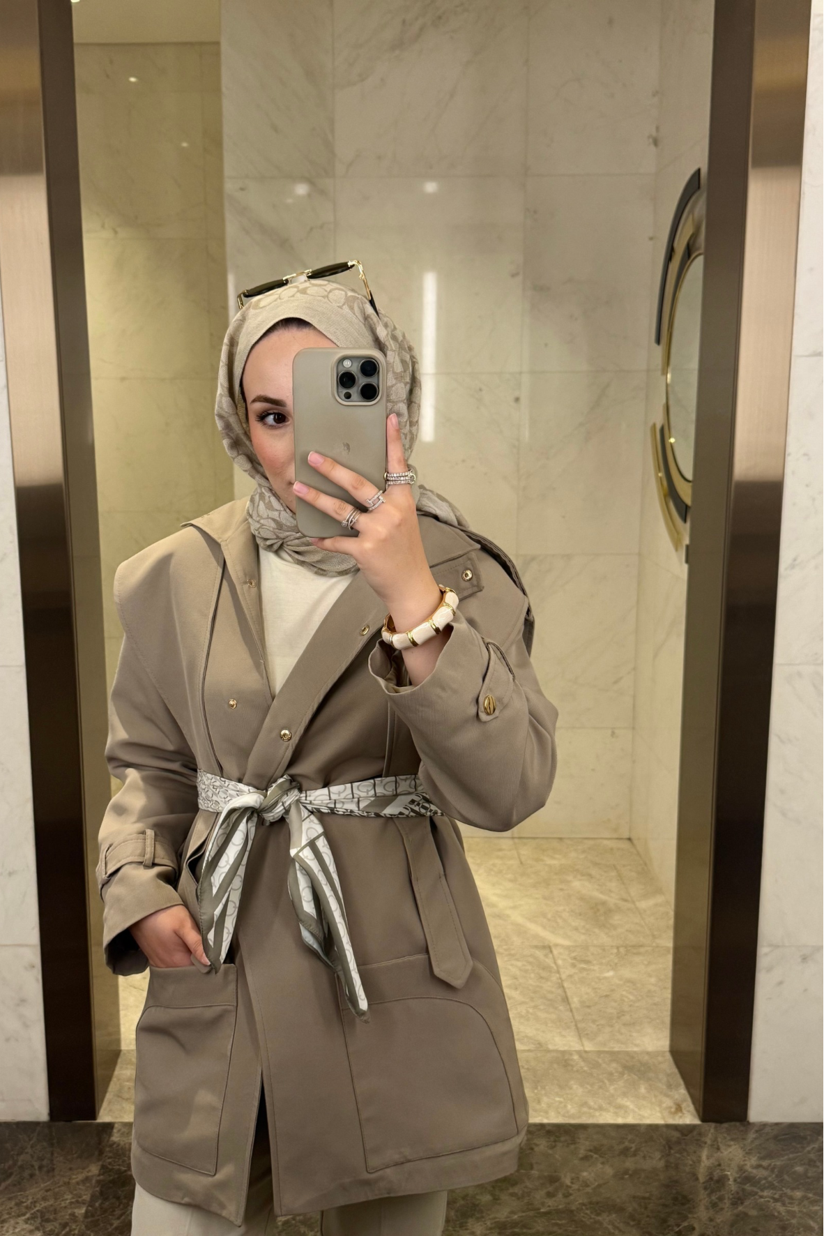 Pelerin Detaylı Premium Trençkot-çağla