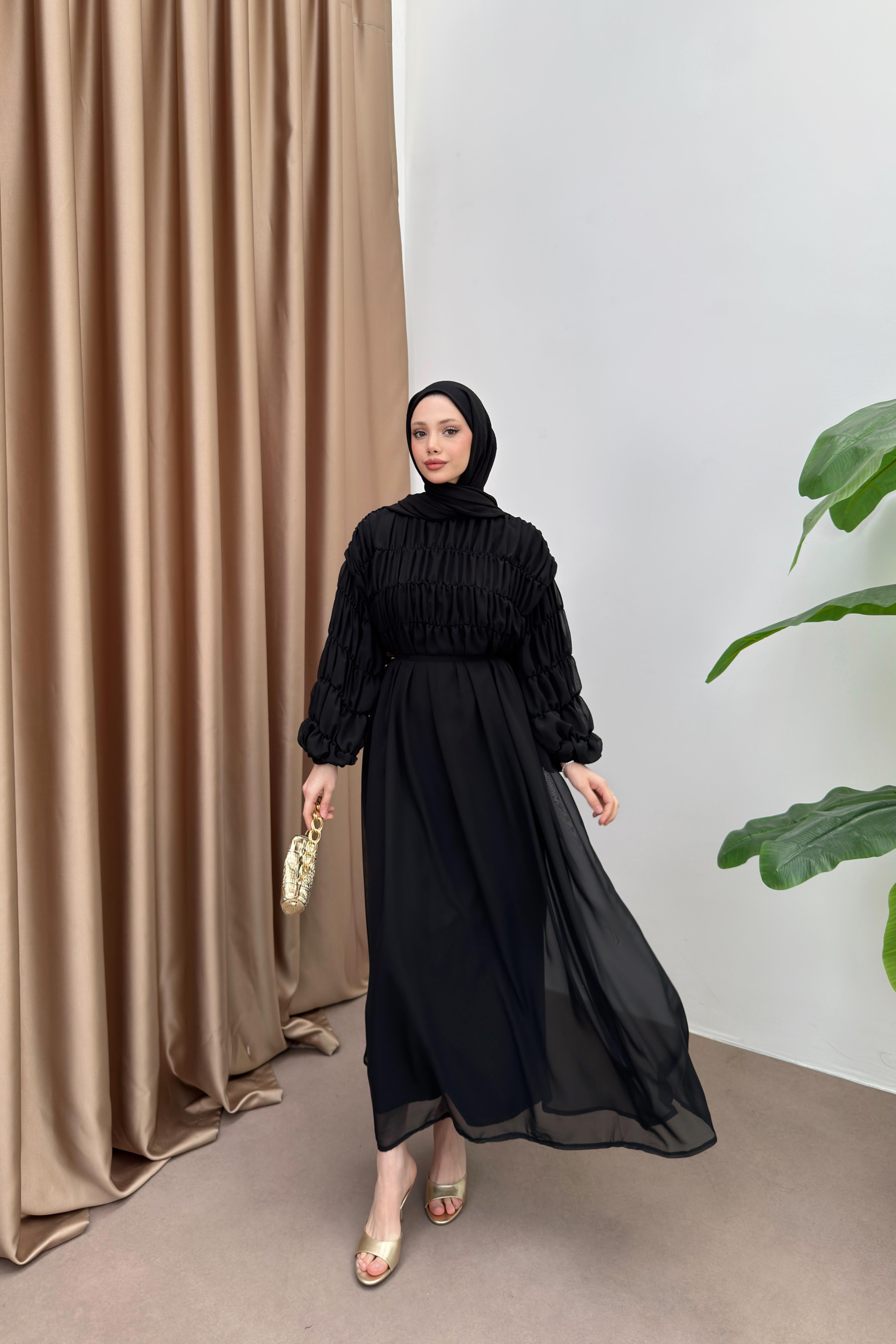 Laidee elbise -siyah - Vakronline