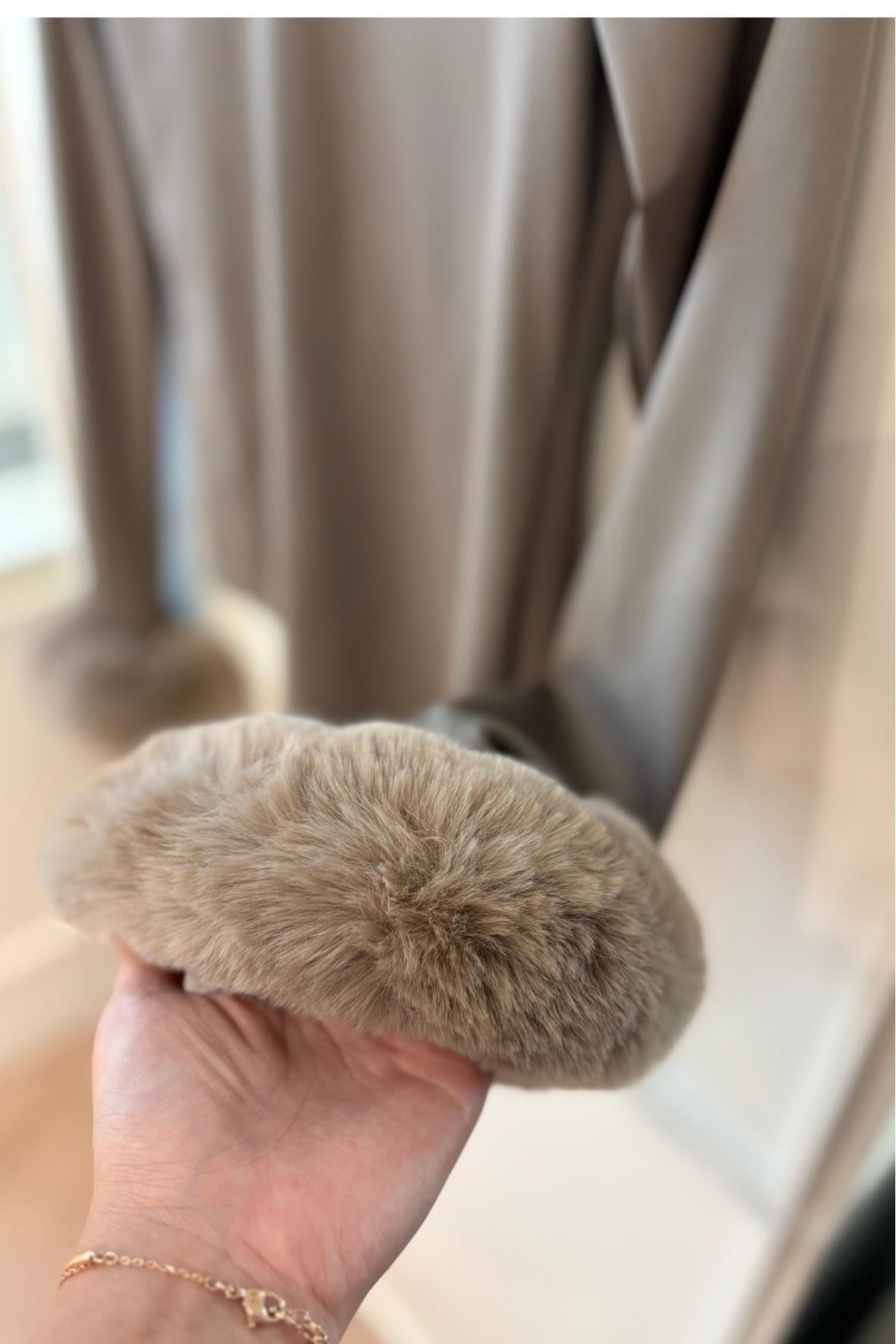 Peluş Kollu Body-Vizon