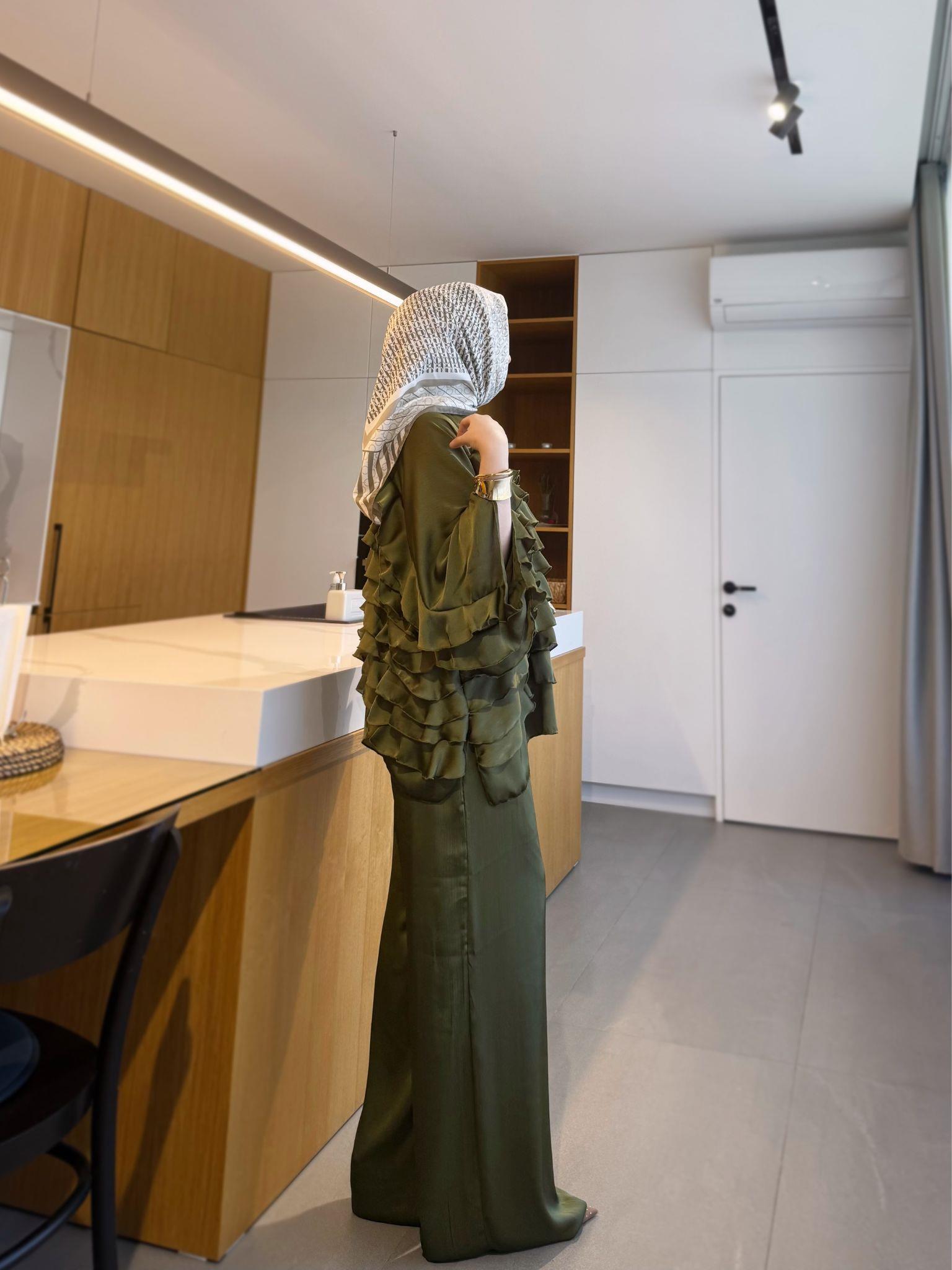 Love özel tasarım takım -haki - vakronline