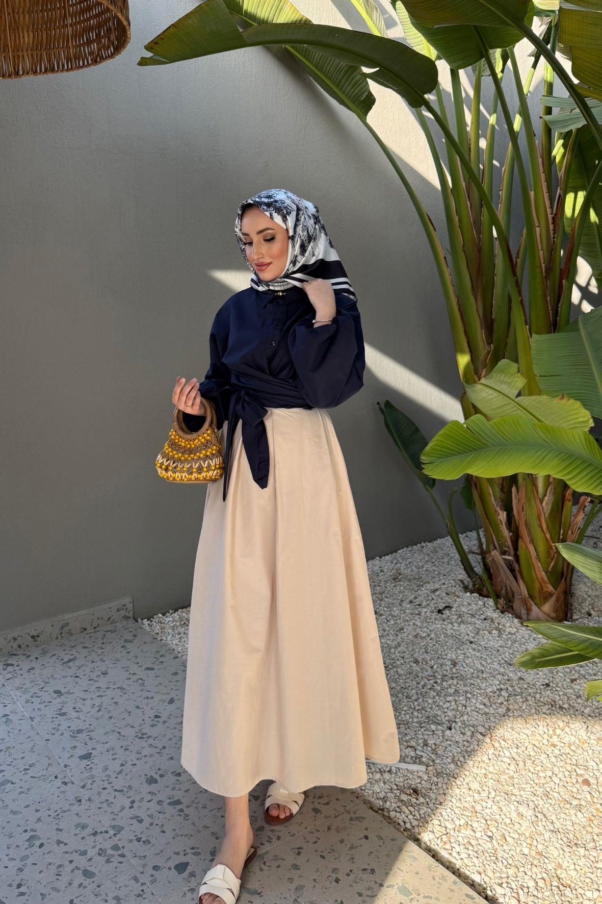 Prenses çan etek-bej - vakronline