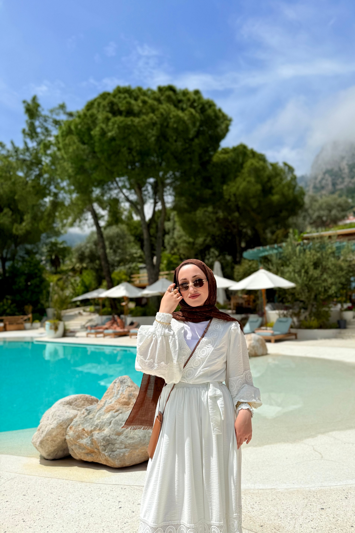 Rüya etekli takım-beyaz - Vakronline