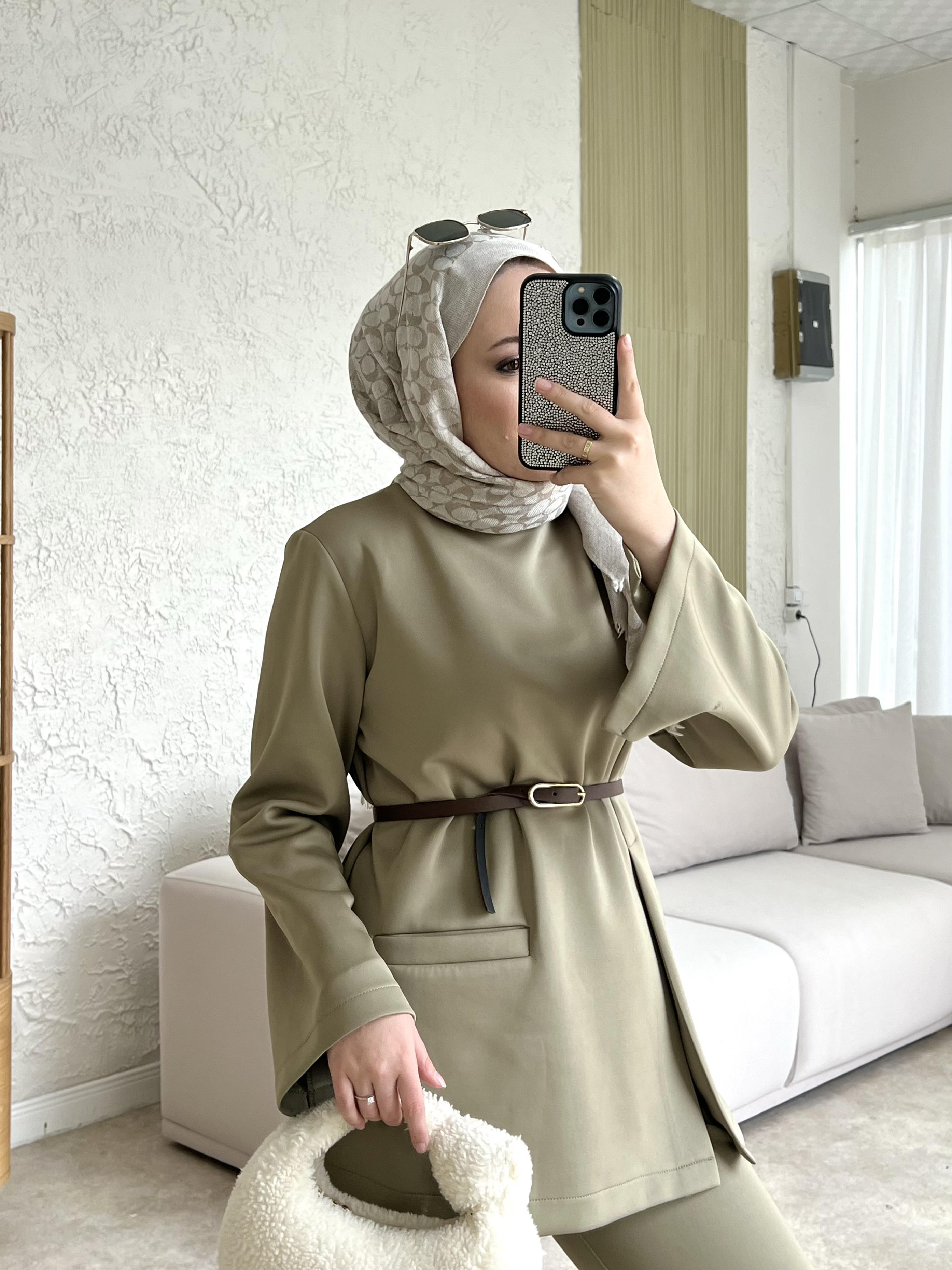 Moi scuba i̇kili takım pantolonlu-çağla - vakronline