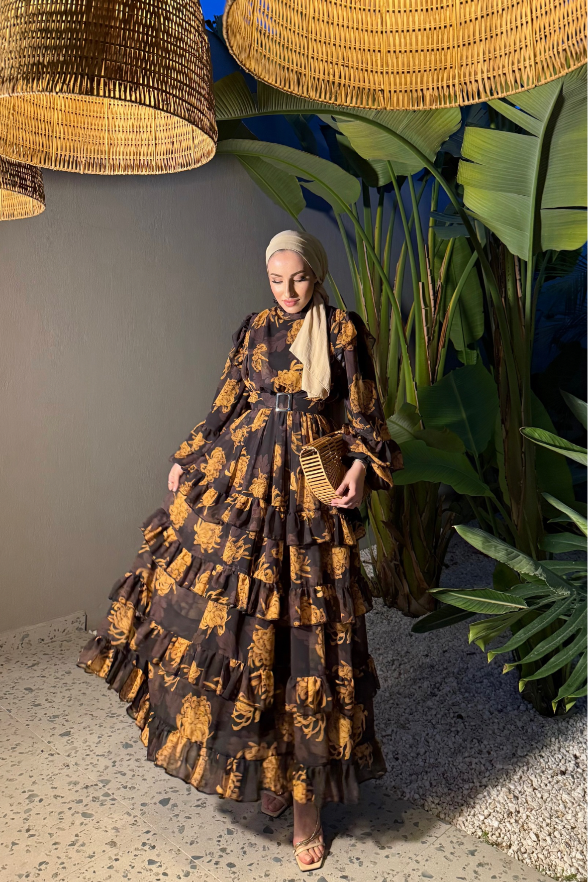 Ladin elbise- siyah - vakronline