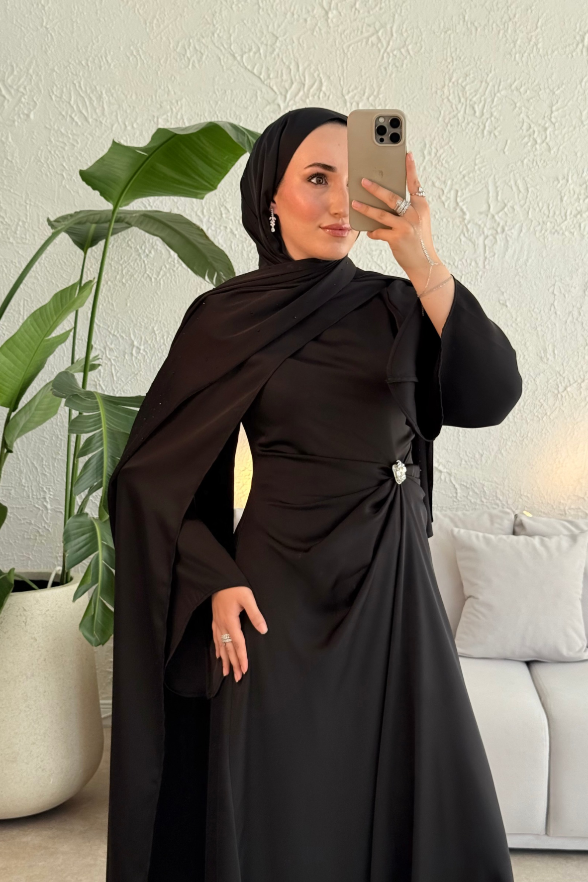 Since özel seri premium elbise -siyah 