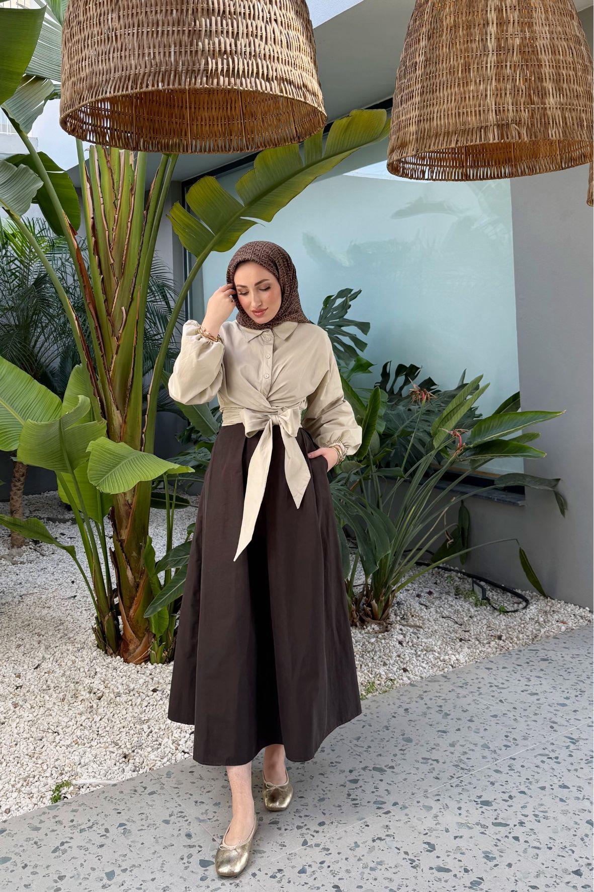 Prenses çan etek-acı kahve - vakronline