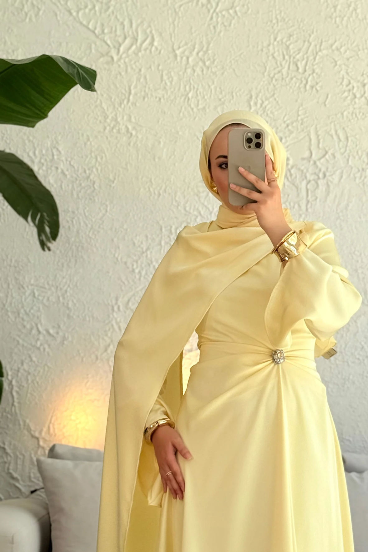 Since özel seri premium elbise -butter yellow(
