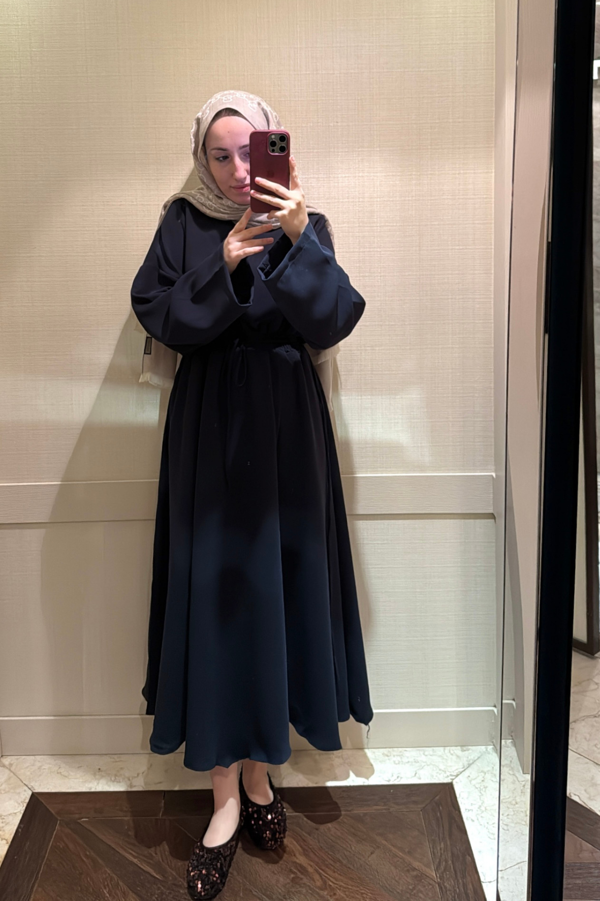 Bella Beli Lastik Büzgülü Elbise- Siyah