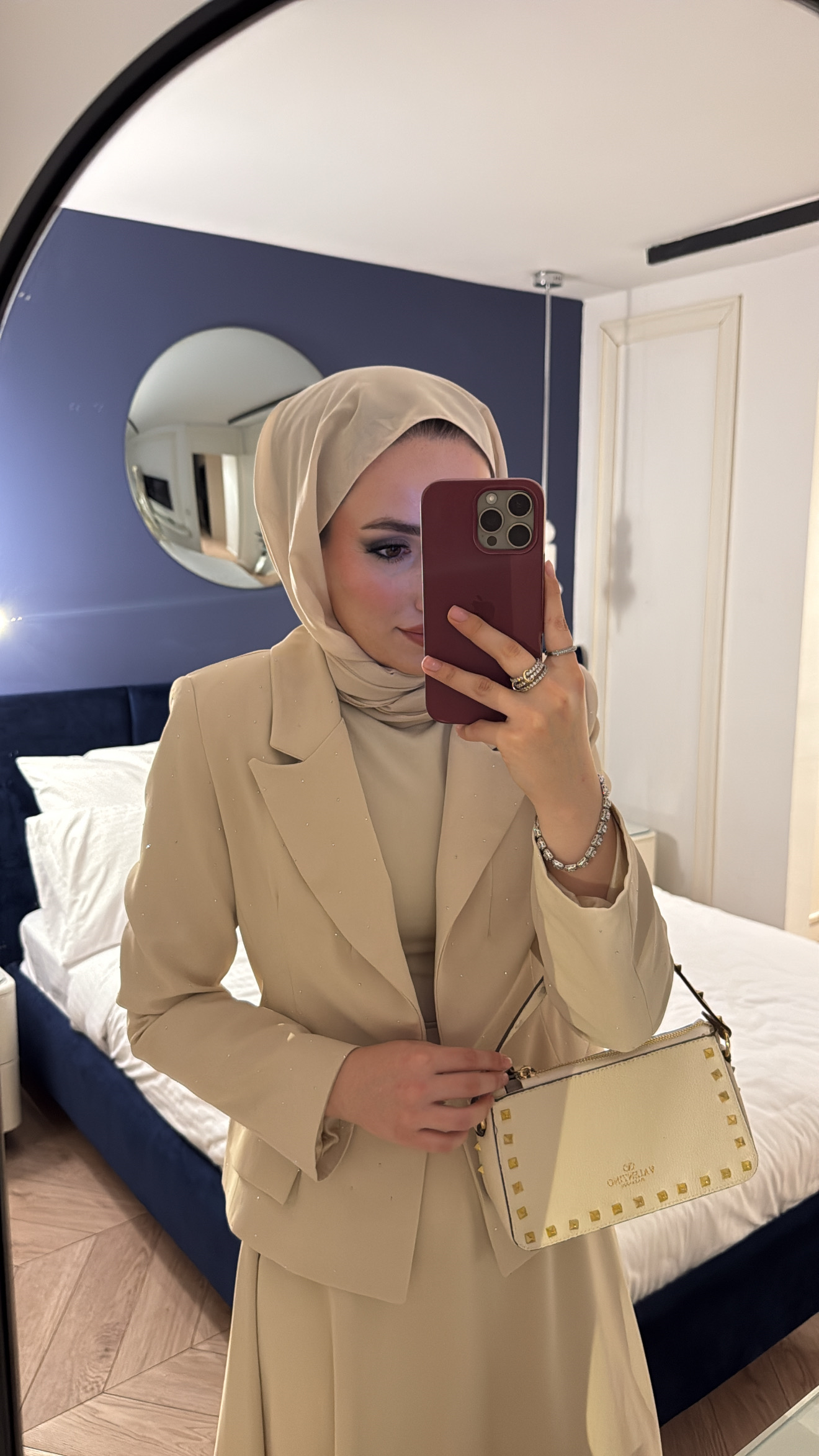 Berceste Etekli Takım - Bej