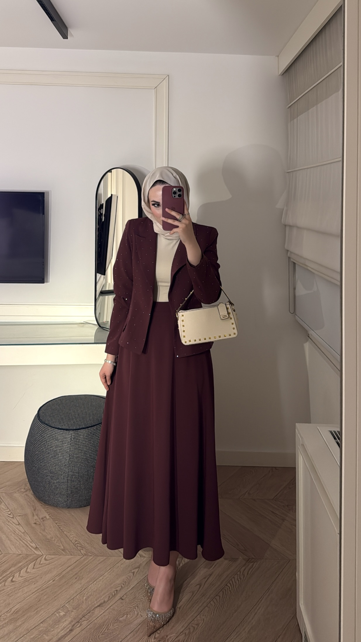 Berceste Etekli Takım - Bordo