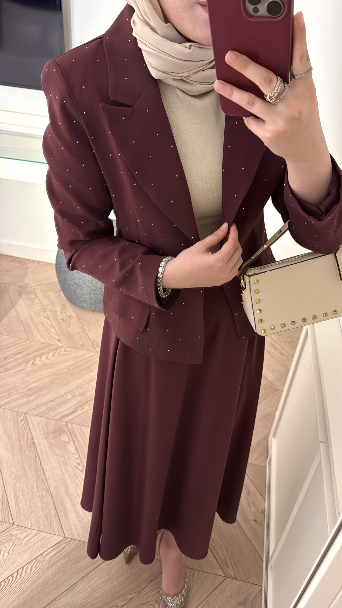 Berceste Etekli Takım - Bordo