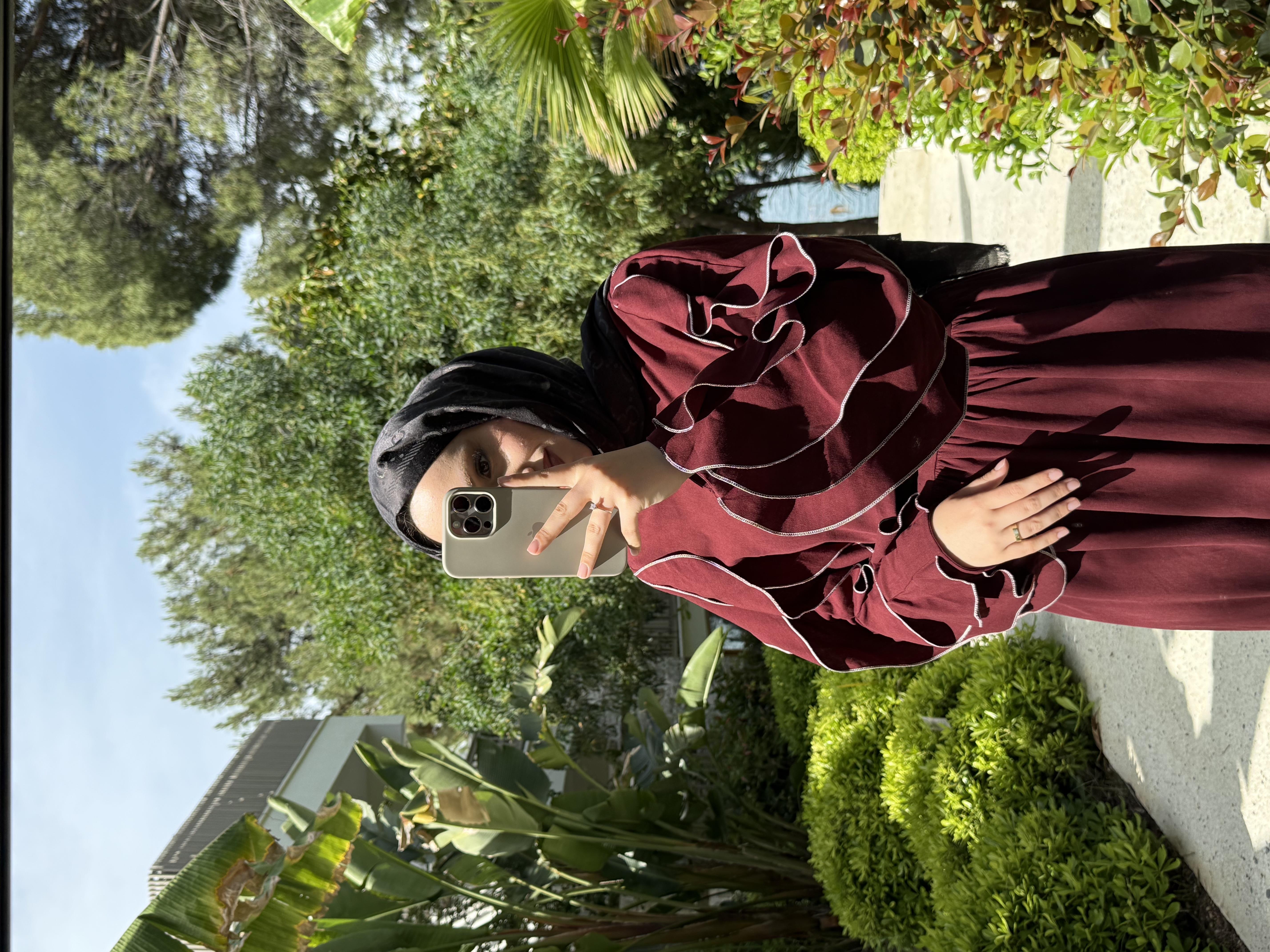 Mecy etekli takım-bordo - Vakronline