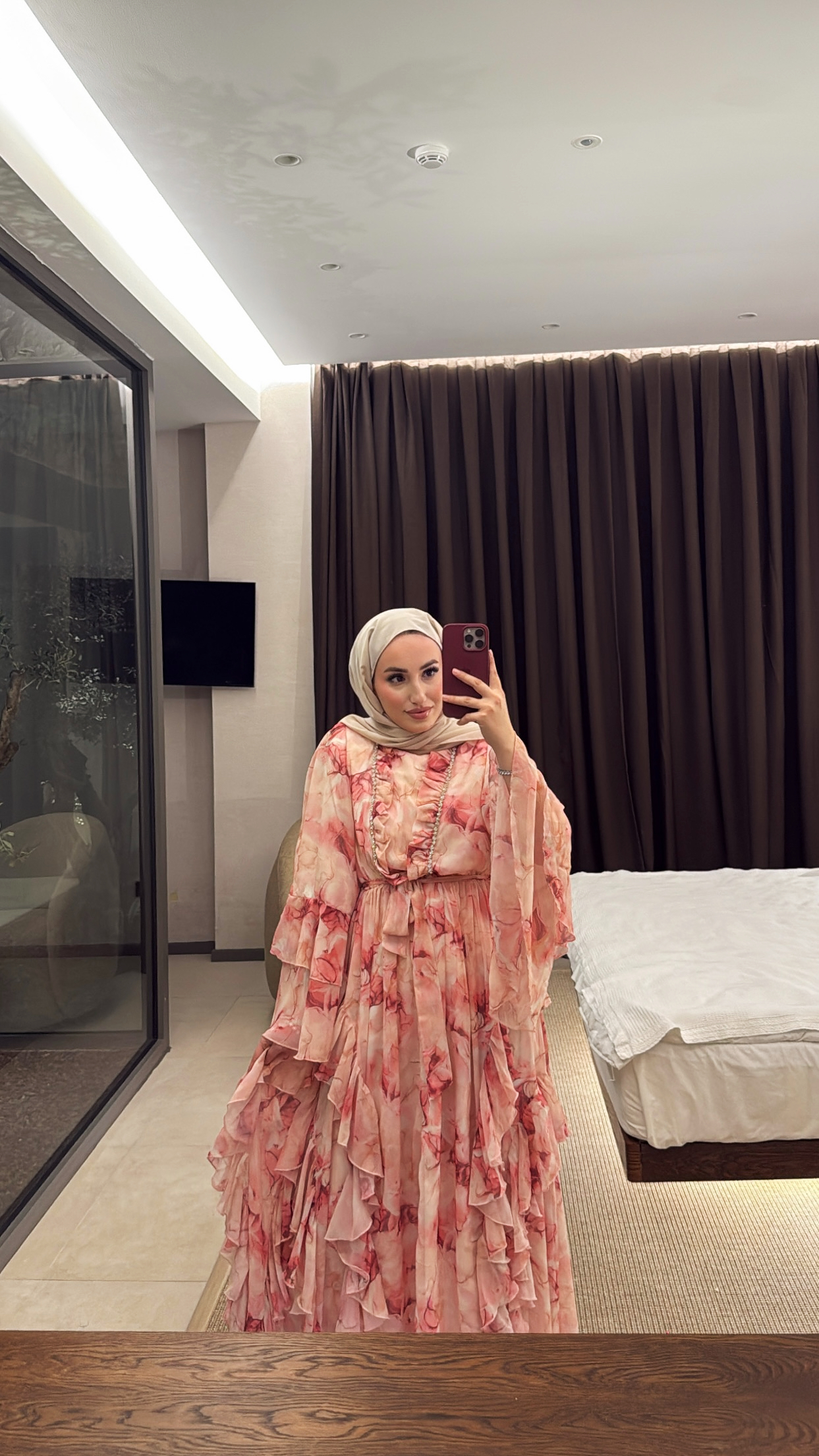 Biana Elbise - Pembe 