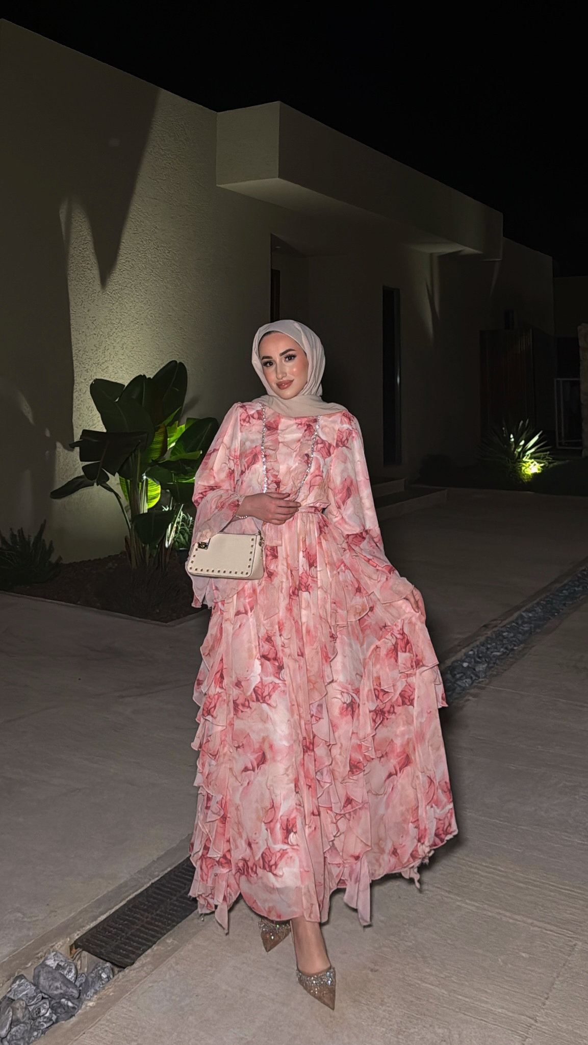 Biana Elbise - Pembe 