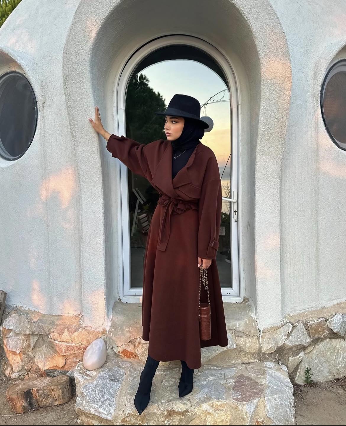 Case kaşe ceket-kahverengi - vakronline