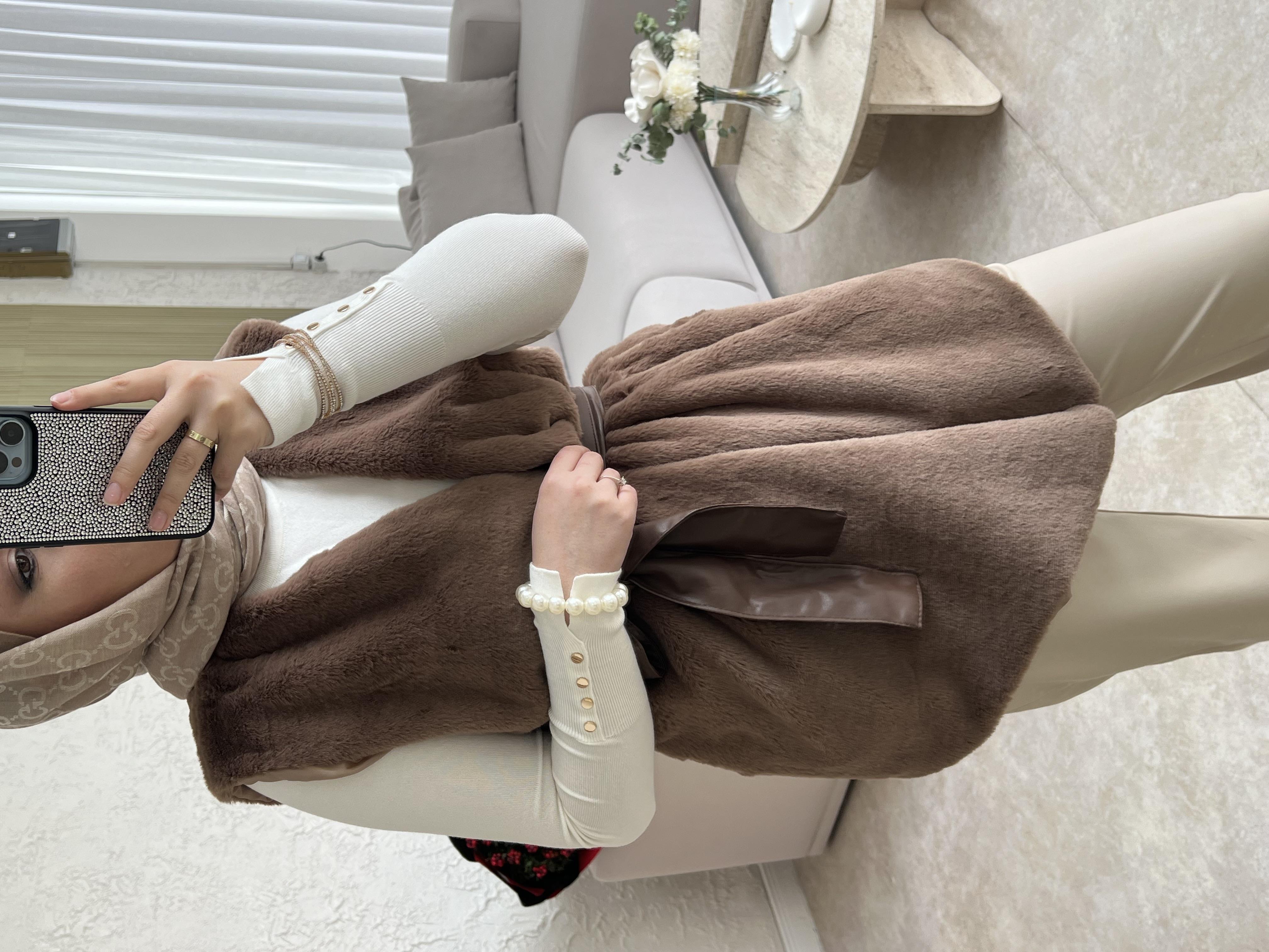 Angora yelek -vizon - vakronline