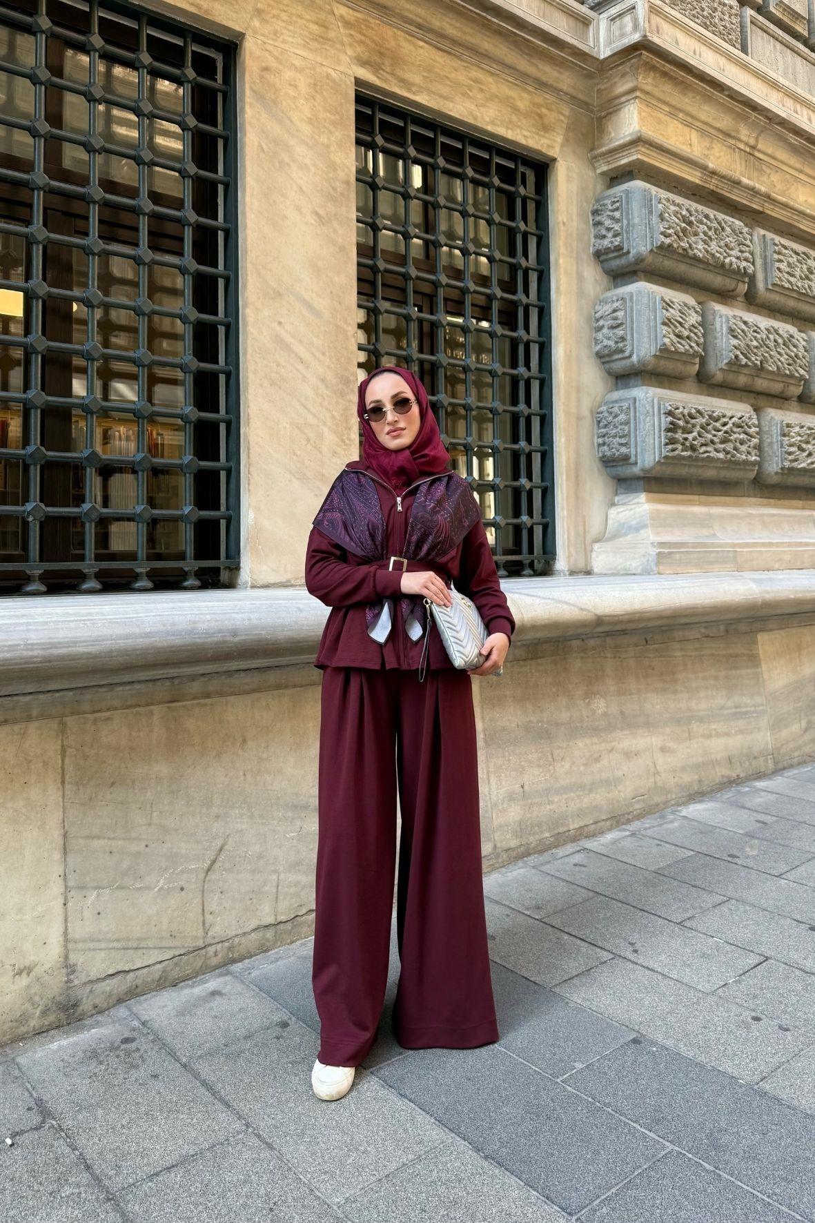 Alin Oysh Pantolonlu Takım-Burgonya