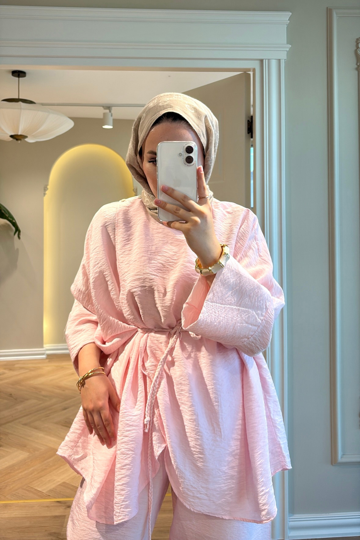 Denya Pantolonlu Takım - Pembe 