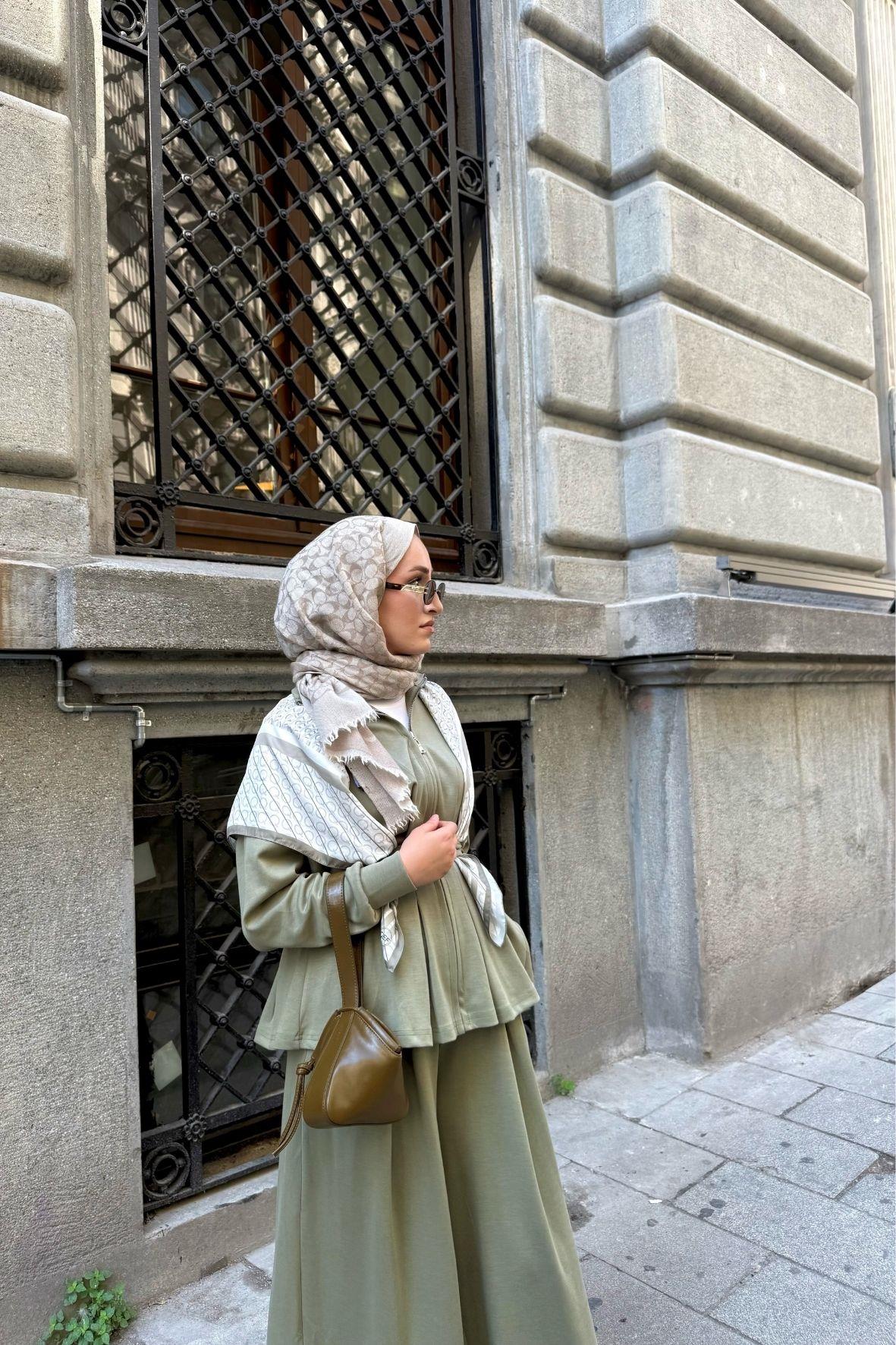 Alin Oysh Pantolonlu Takım-Çağla