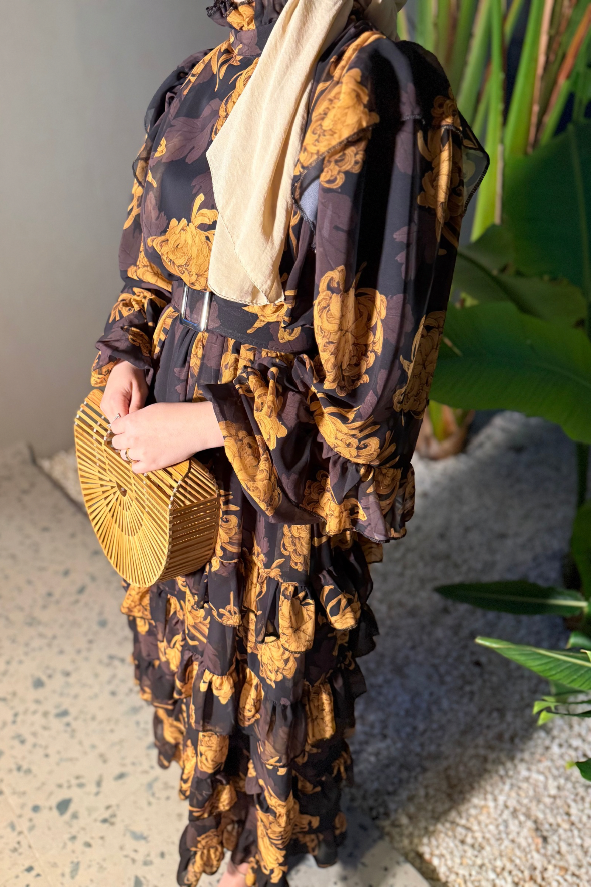 Ladin elbise- siyah - vakronline