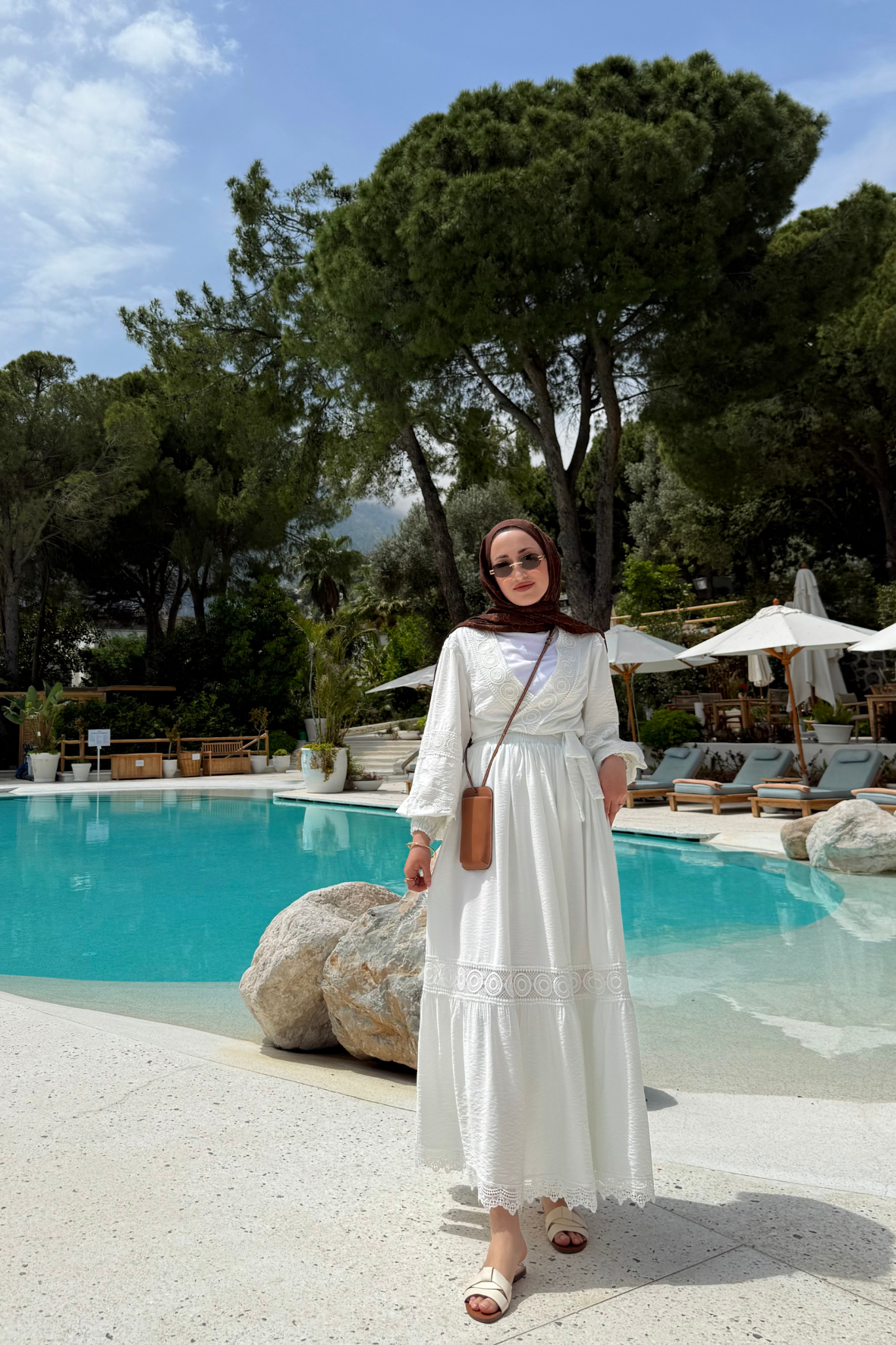 Rüya etekli takım-beyaz - Vakronline