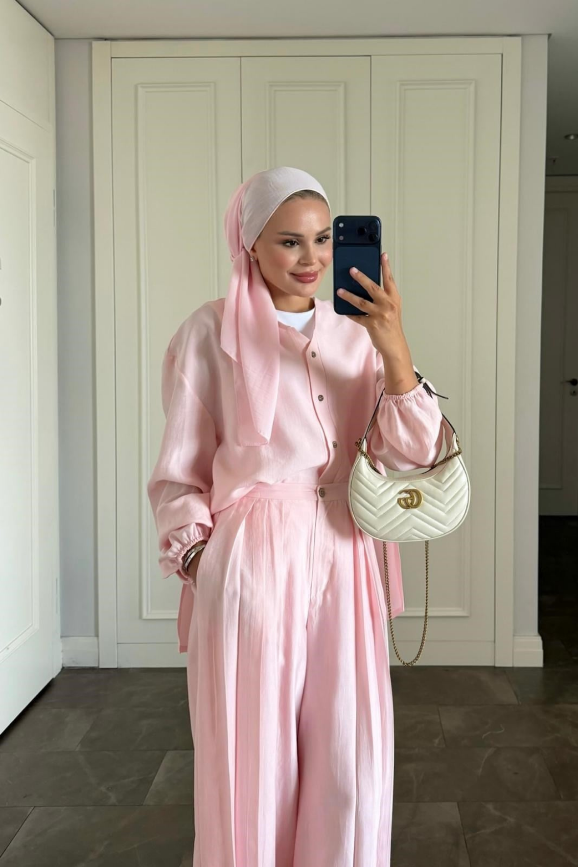 Elera Pantolonlu Takım - Pembe