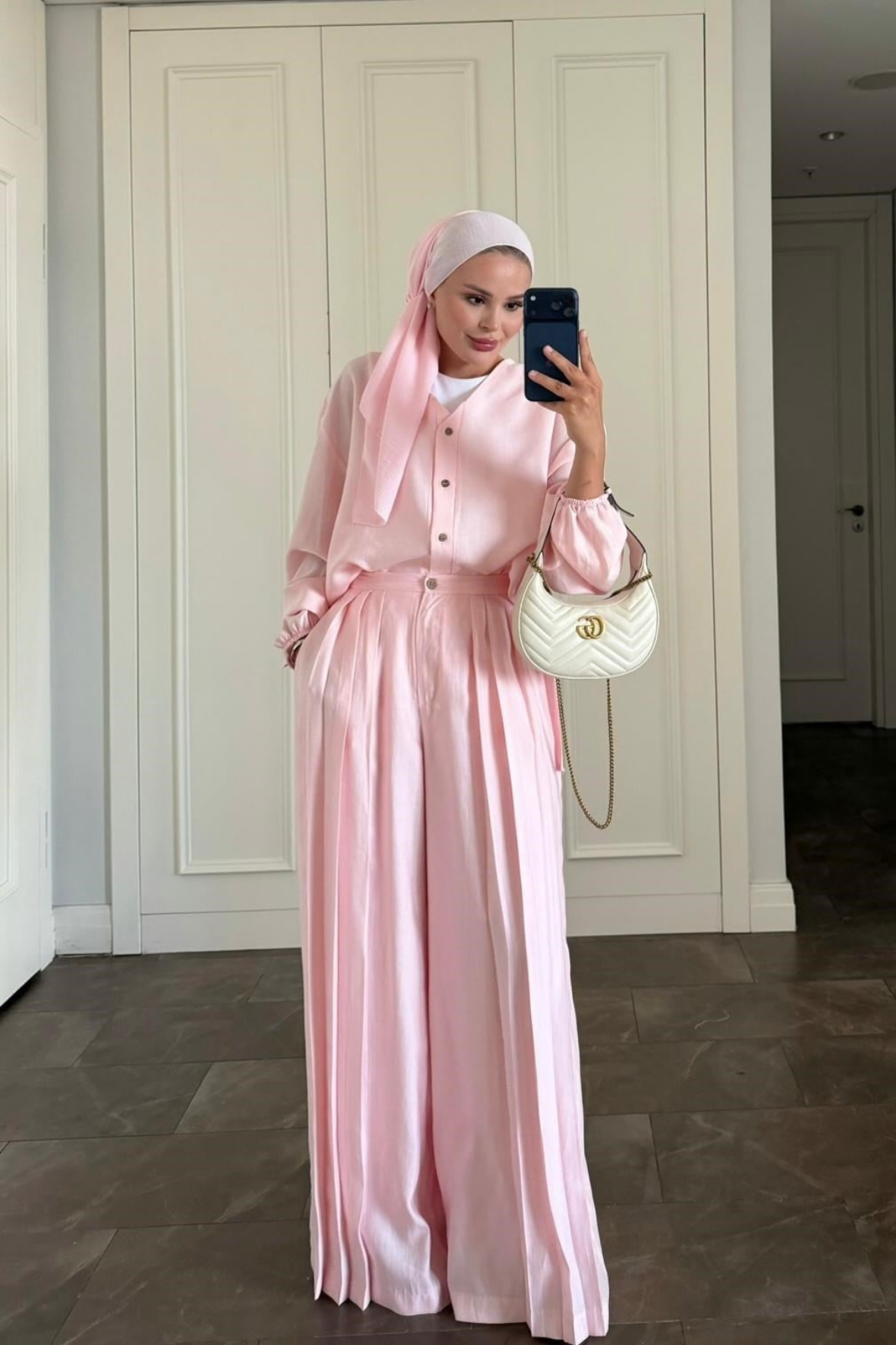 Elera Pantolonlu Takım - Pembe