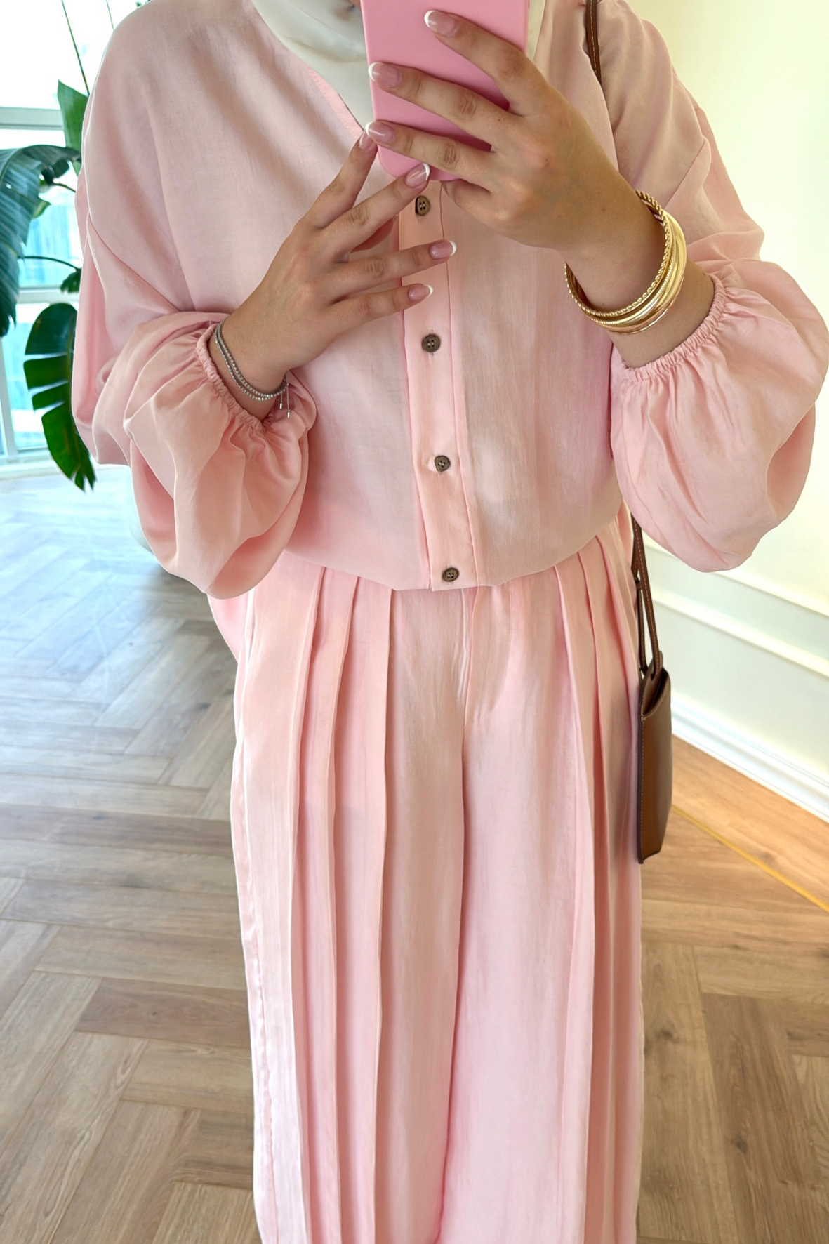 Elera Pantolonlu Takım - Pembe