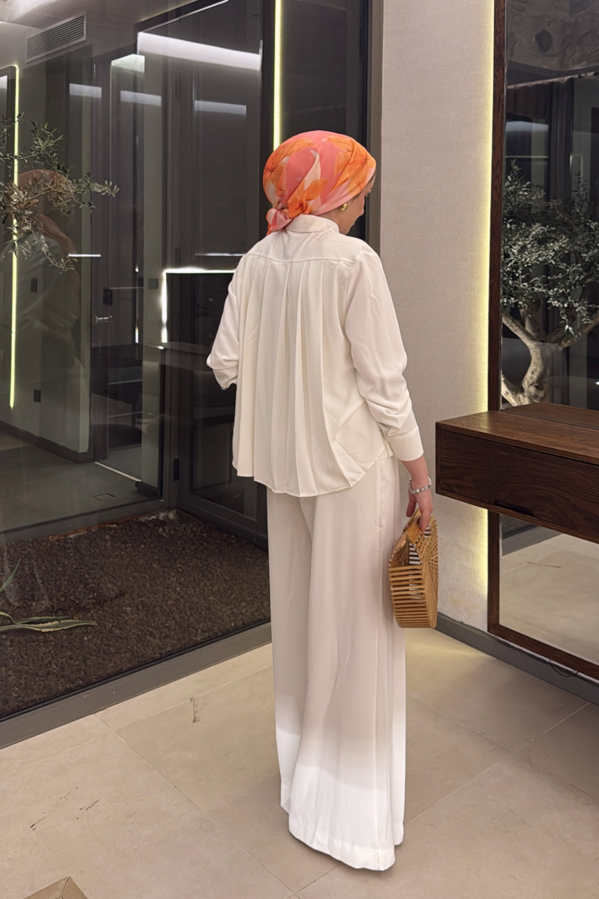 Godiva Pantolonlu Takım - Beyaz