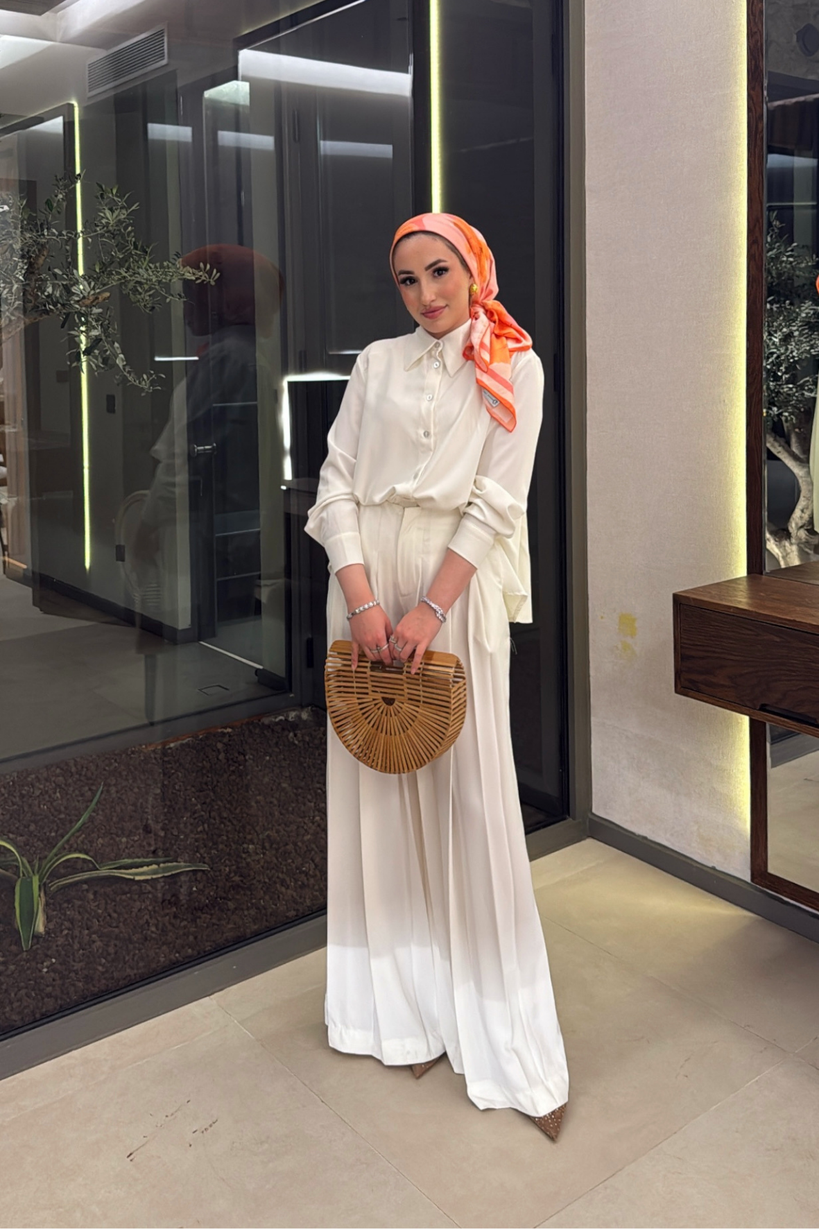 Godiva Pantolonlu Takım - Beyaz