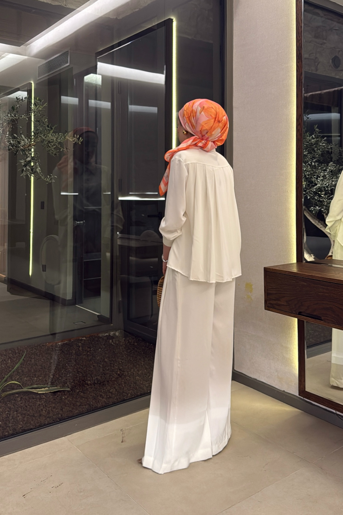 Godiva Pantolonlu Takım - Beyaz
