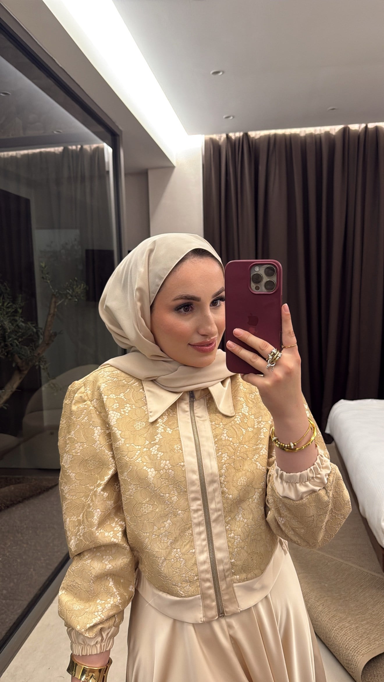 Hilde Etekli Takım - Bej