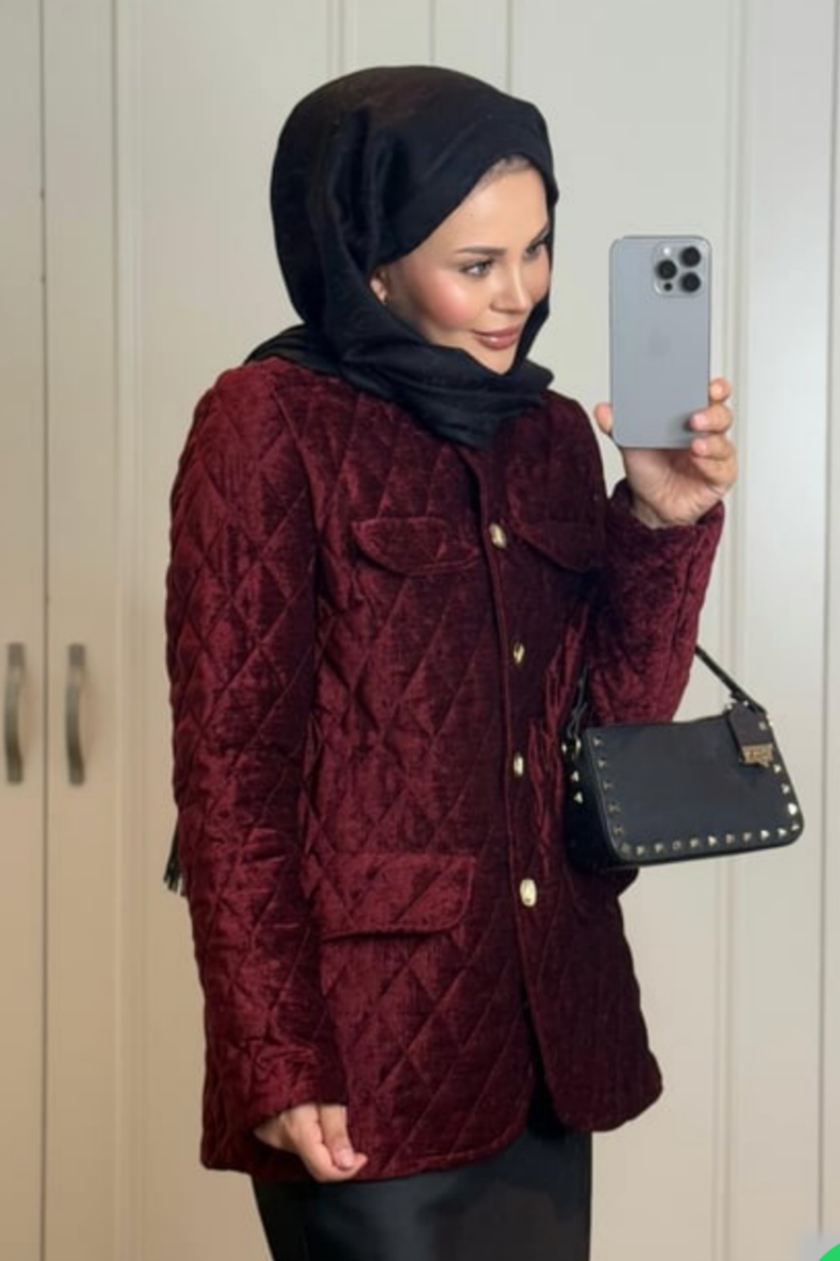 Kadife Kapitone Mont-bordo 